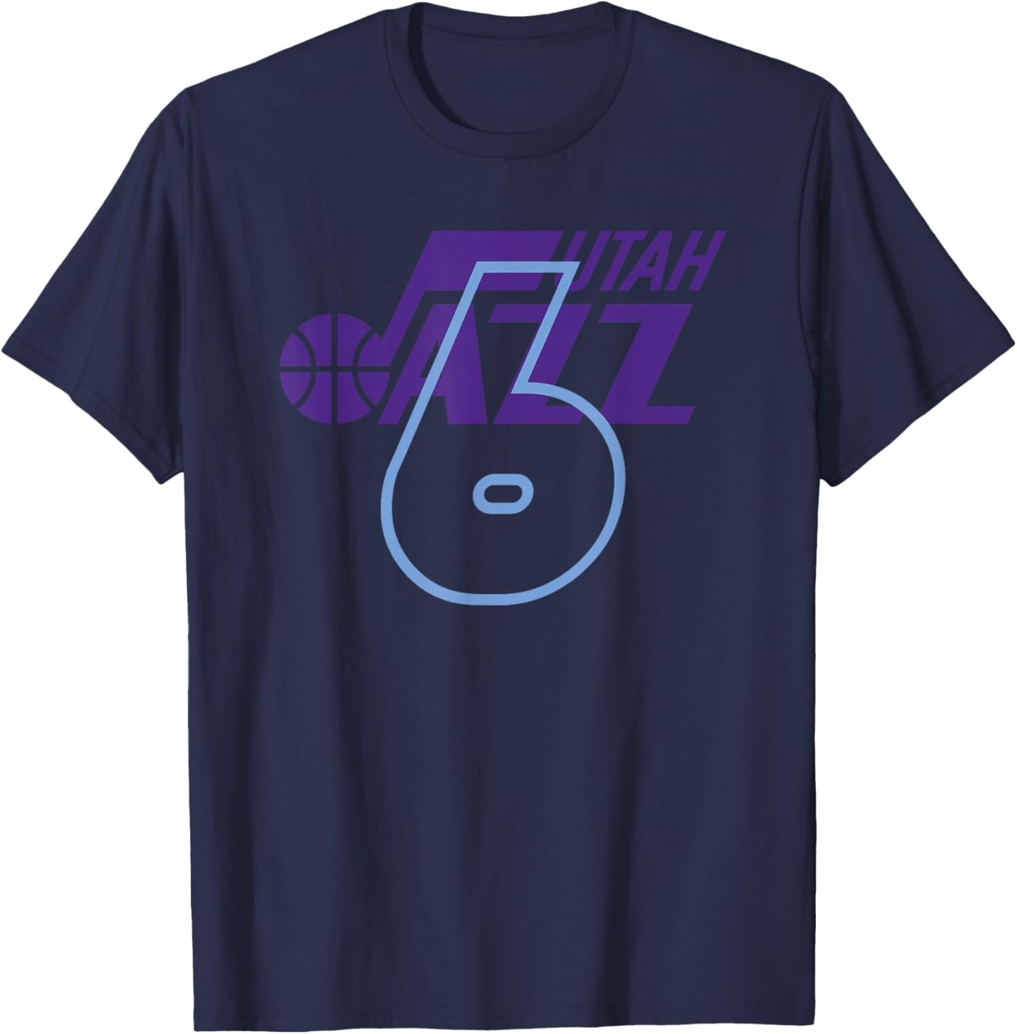 NBA Official Utah Jazz 6-7 Craze Attack T-Shirt - T-Shirt | Navy