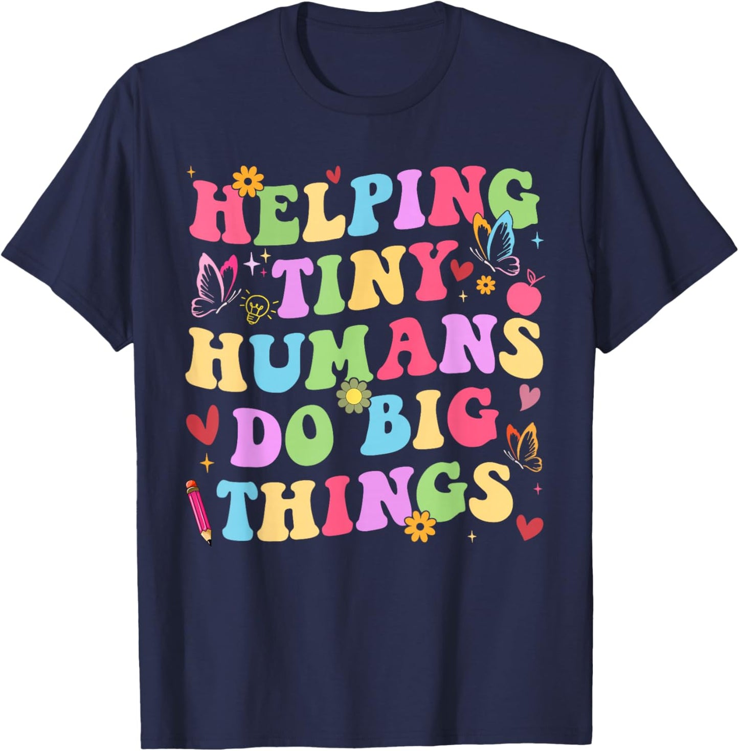 Teacher Preschool Pre-K T-Shirt - T-Shirt | Navy