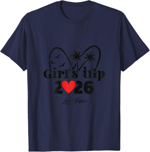 2026 Girls Trip Las Vegas T-Shirt - T-Shirt | Navy