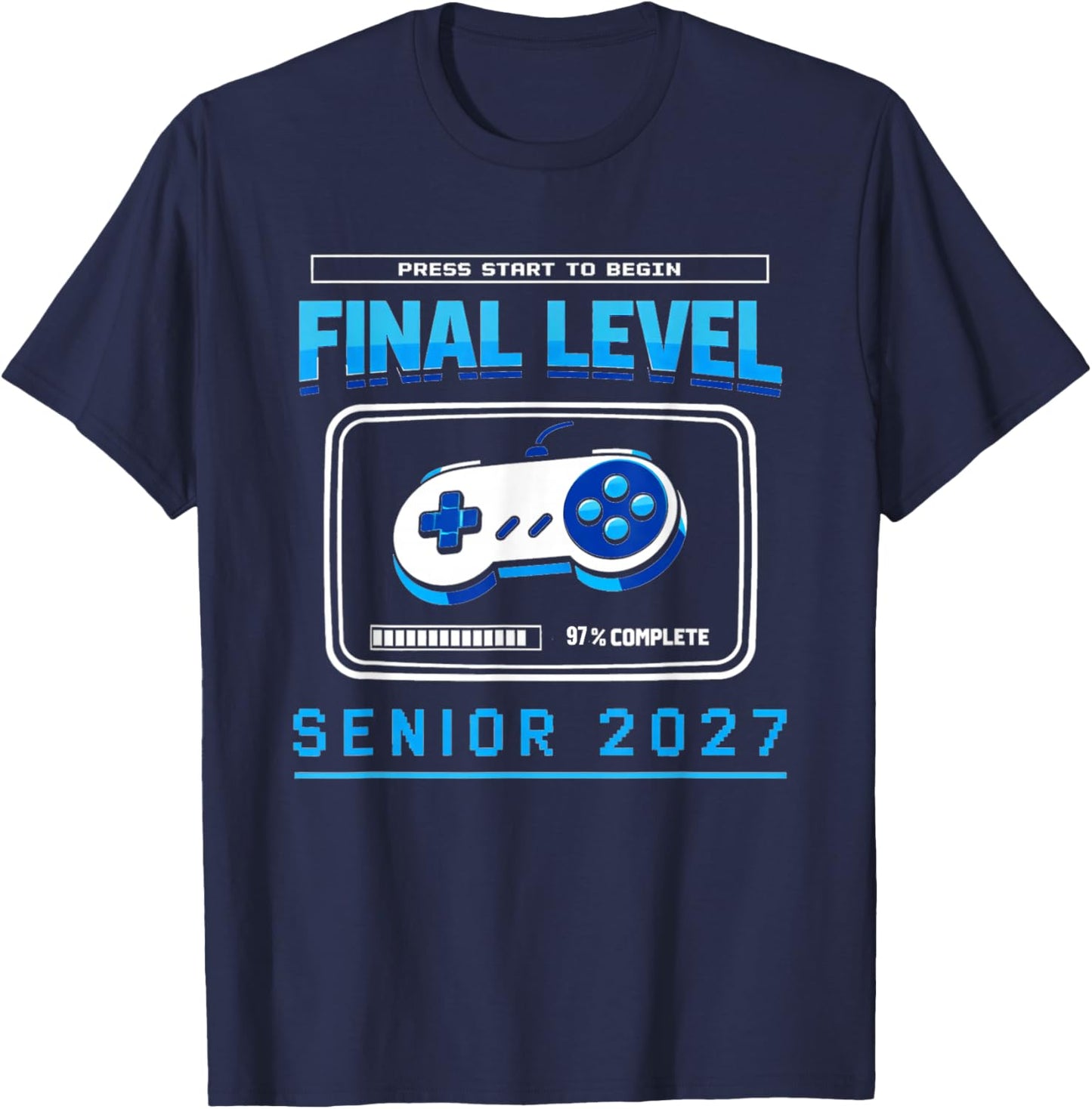 Senior 2027 Class of 2027 Senior T-Shirt - T-Shirt | Navy