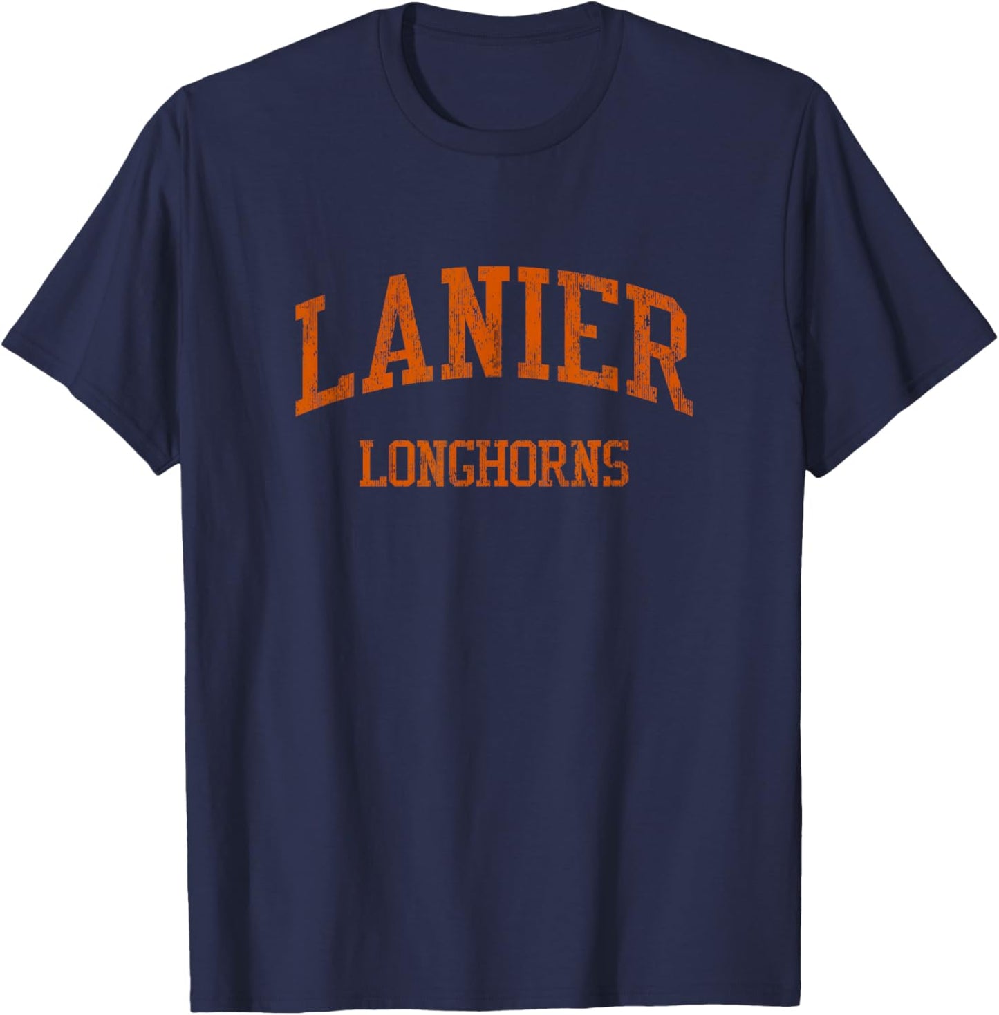 Lanier High School HS Sugar Hill GA Vintage Sports T-Shirt - T-Shirt | Navy
