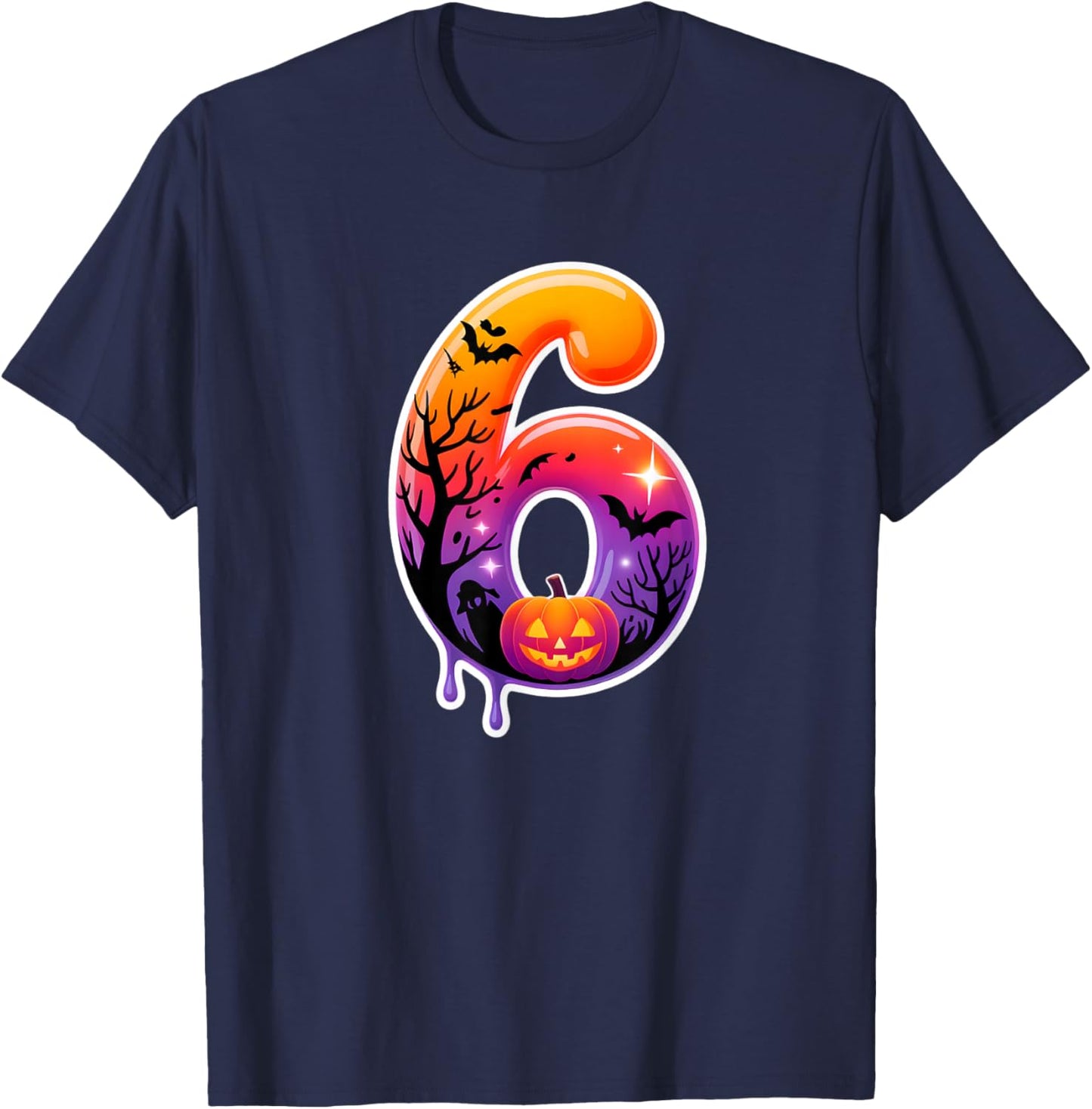 Six Seven 67 6 7 Meme Design Funny Ice Cream Drip Costume T-Shirt - T-Shirt | Navy