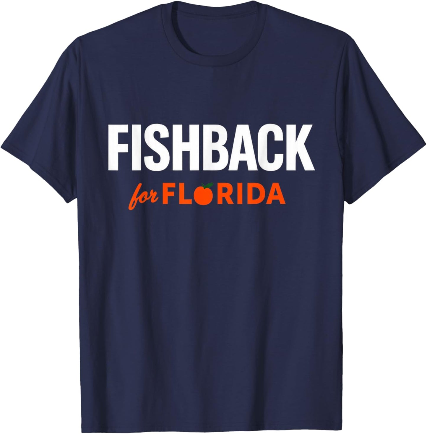 Bold Florida-First Campaign Design T-Shirt - T-Shirt | Navy