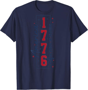 America 1776 2026 250 Years of Freedom (On Back) T-Shirt - T-Shirt | Navy