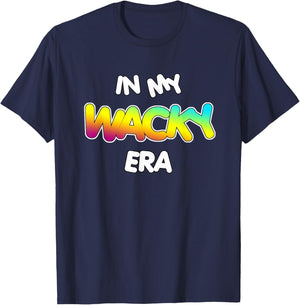 in My Wacky Era Kids and Teachers | Mismatch Day Spirit Week T-Shirt - T-Shirt | Navy