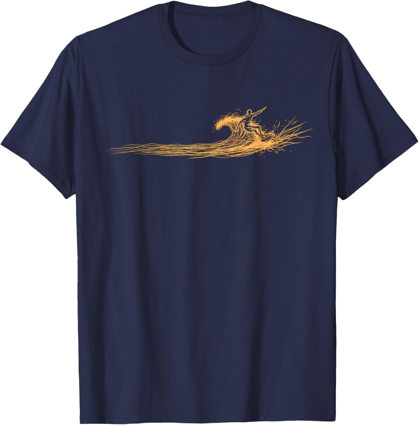 Surfer Wave Graphic Surfboard Surfing for Surfers T-Shirt - T-Shirt | Navy