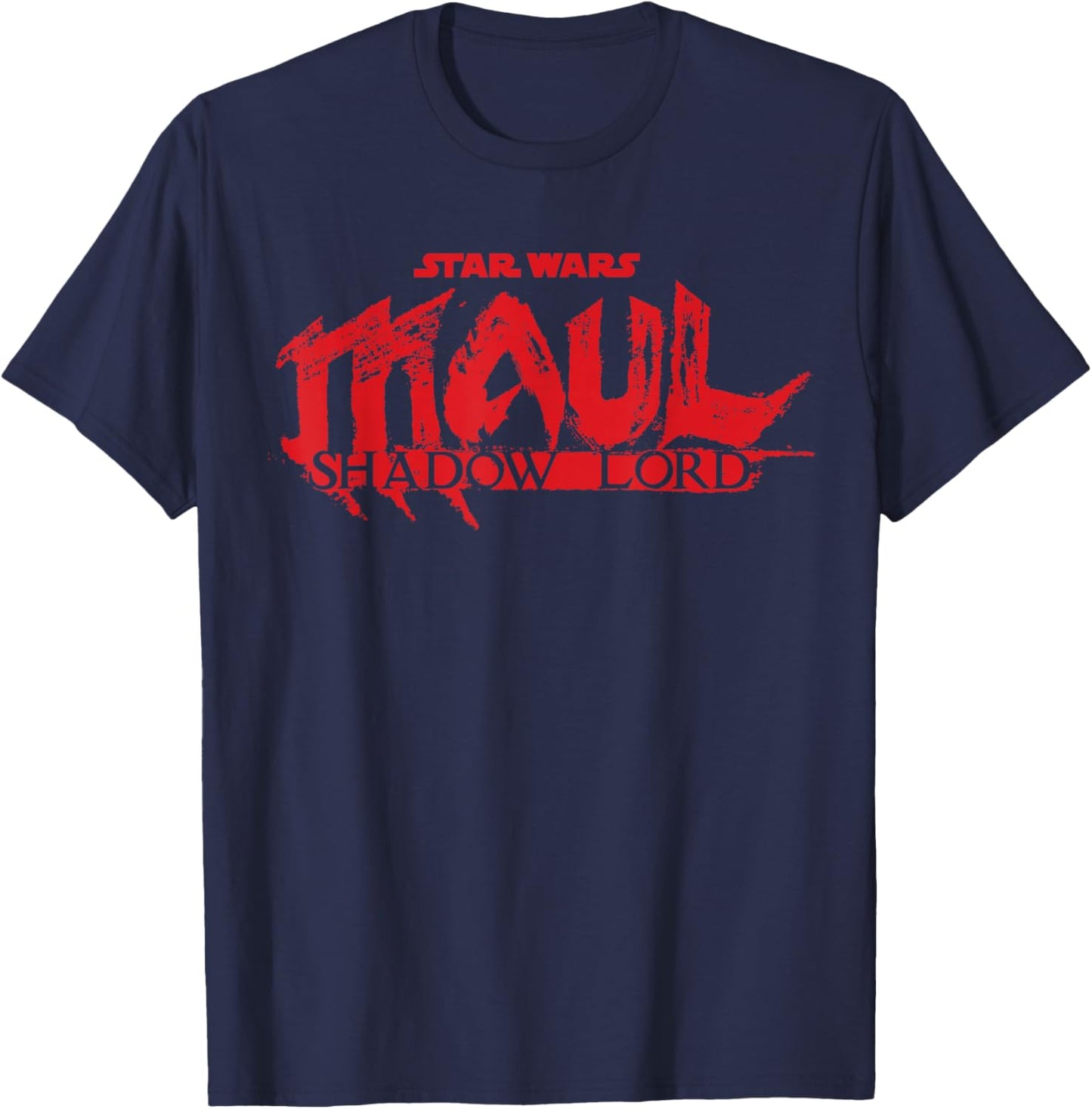 Star Wars Maul Shadow Lord Series Official Big Chest Logo T-Shirt - T-Shirt | Navy