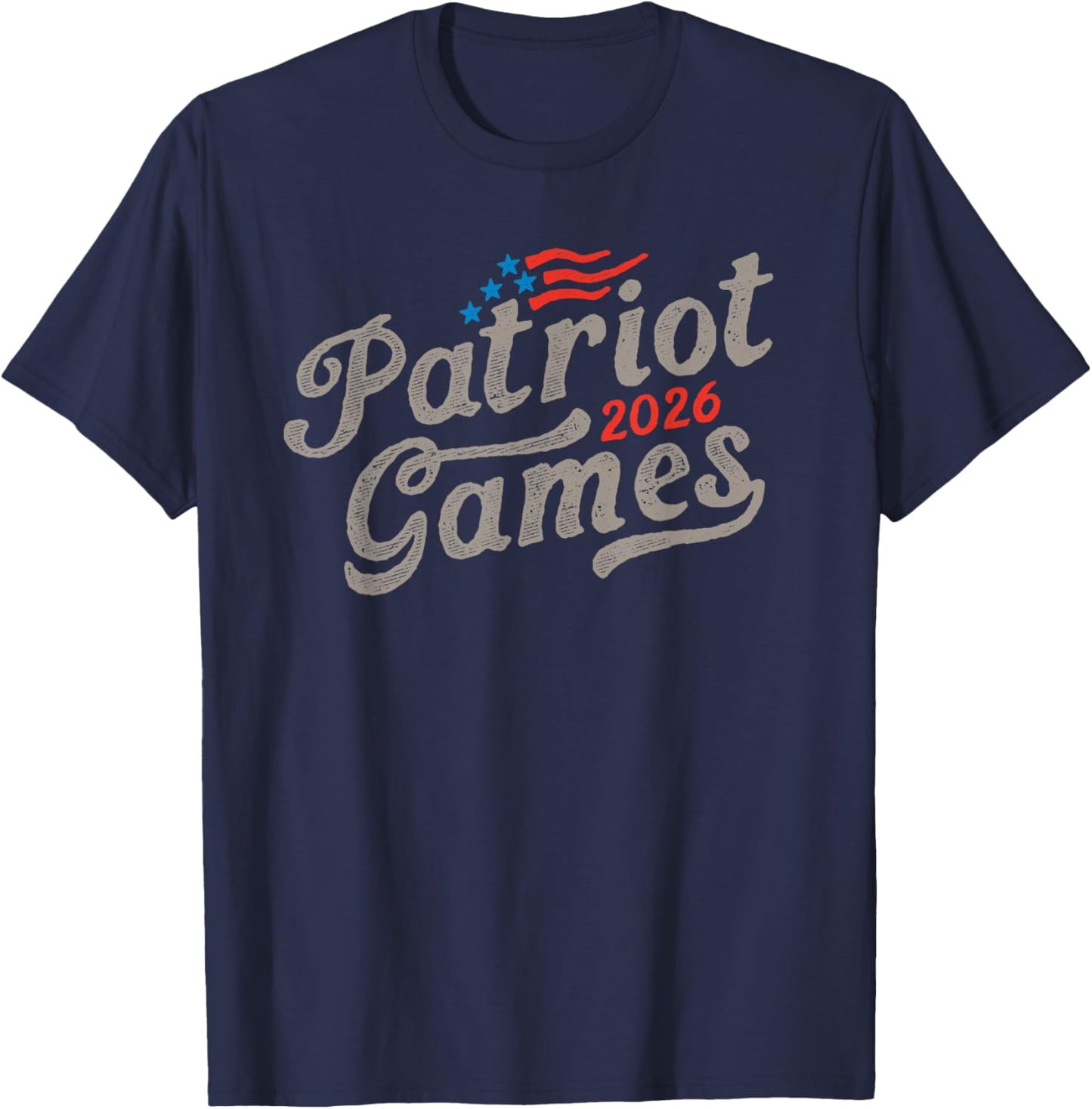 Retro Patriot Games 2026 Americana T-Shirt - T-Shirt | Navy