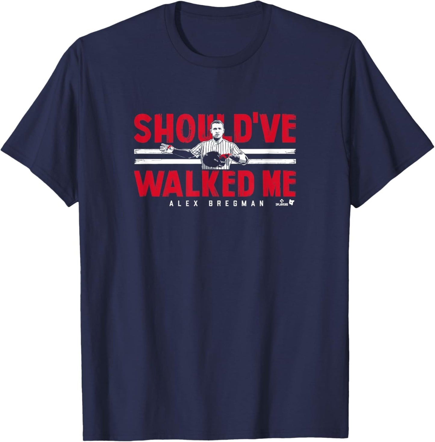 Alex Bregman - Should've Walked Me - Chicago Baseball T-Shirt - T-Shirt | Navy
