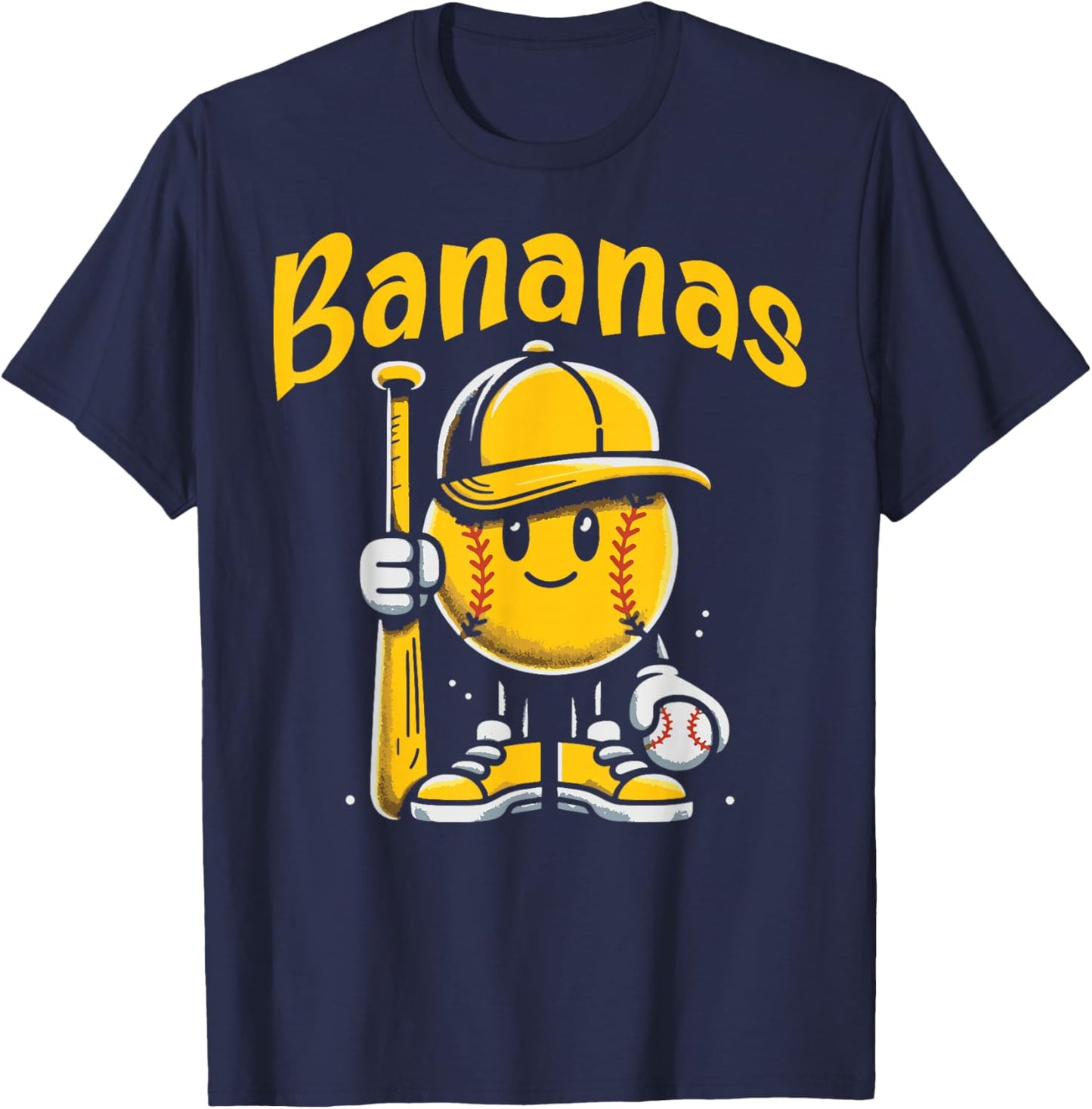 Banana Cute Men Women Kids Youth Boys Women T-Shirt - T-Shirt | Navy