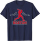 Boston Lovers Skyline Retro Baseball Heartbeat Men Women T-Shirt - T-Shirt | Navy