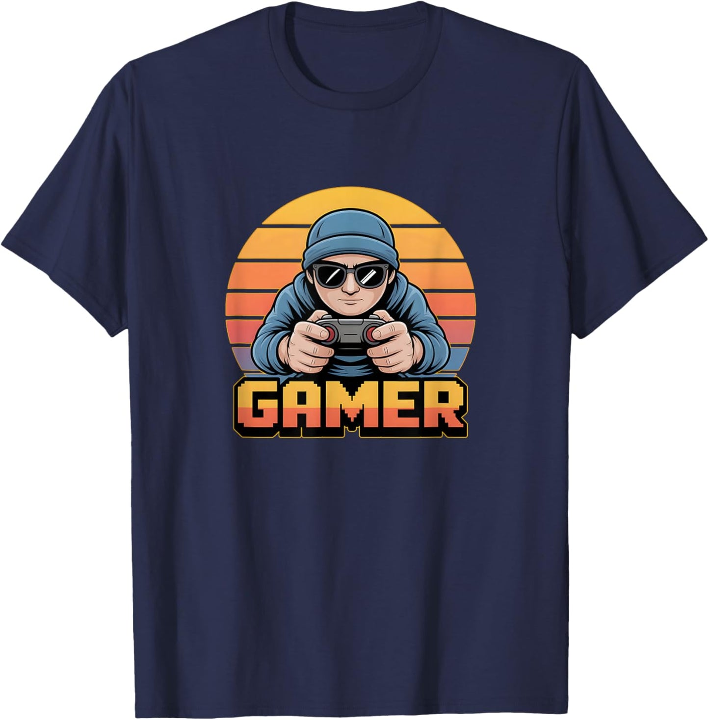 Gamer - Cool Video Gamer/Gaming T-Shirt - T-Shirt | Navy