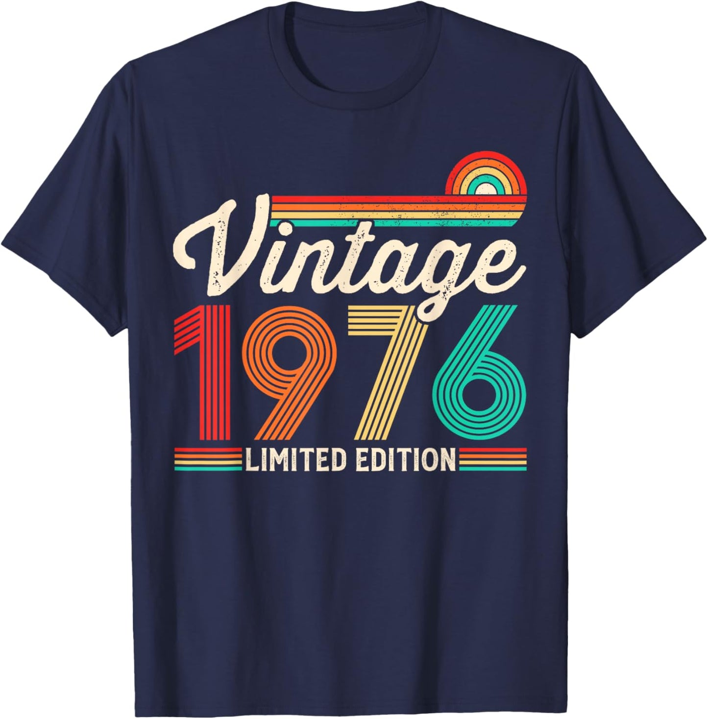 50 Years Old Vintage 1976 Limited Edition 50th Birthday T-Shirt - T-Shirt | Navy