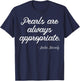 Pearls are Always Appropriate Jackie Kennedy T-Shirt - T-Shirt | Navy