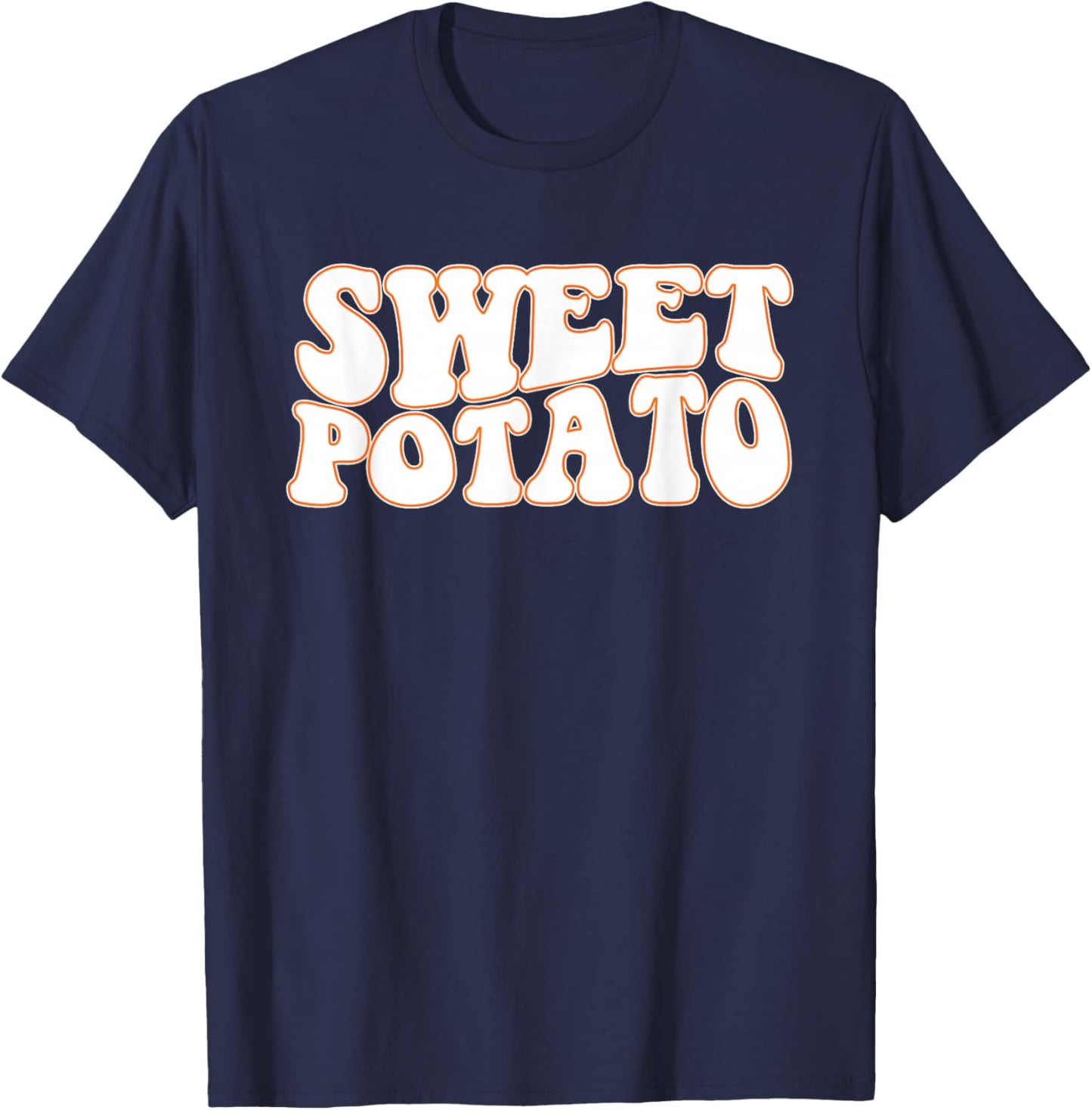 Sweet Potato and Kind of Rude Potato, Thanksgiving Couples T-Shirt - T-Shirt | Navy