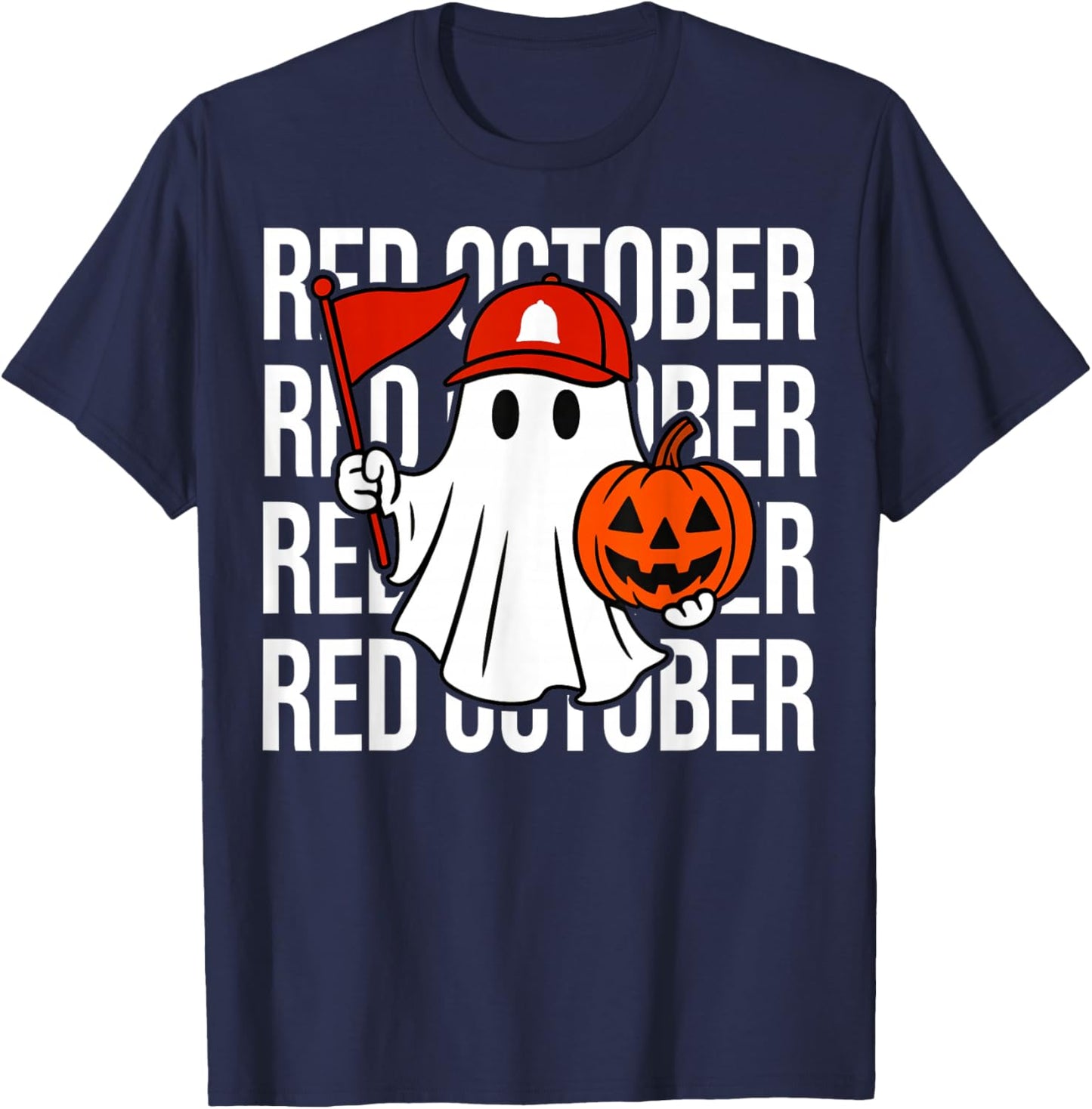 Retro Red October Name Personalized Gift Women Kid T-Shirt - T-Shirt | Navy