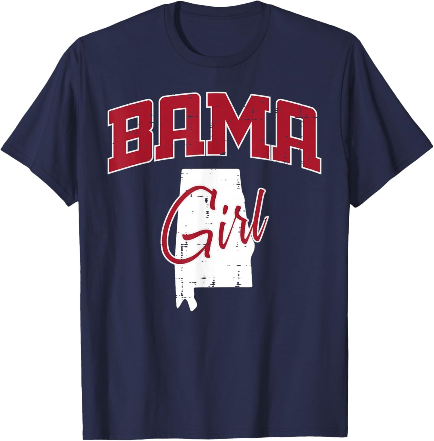 Alabama Girl Women Kids Boys Girls Youth Men Teen T-Shirt - T-Shirt | Navy