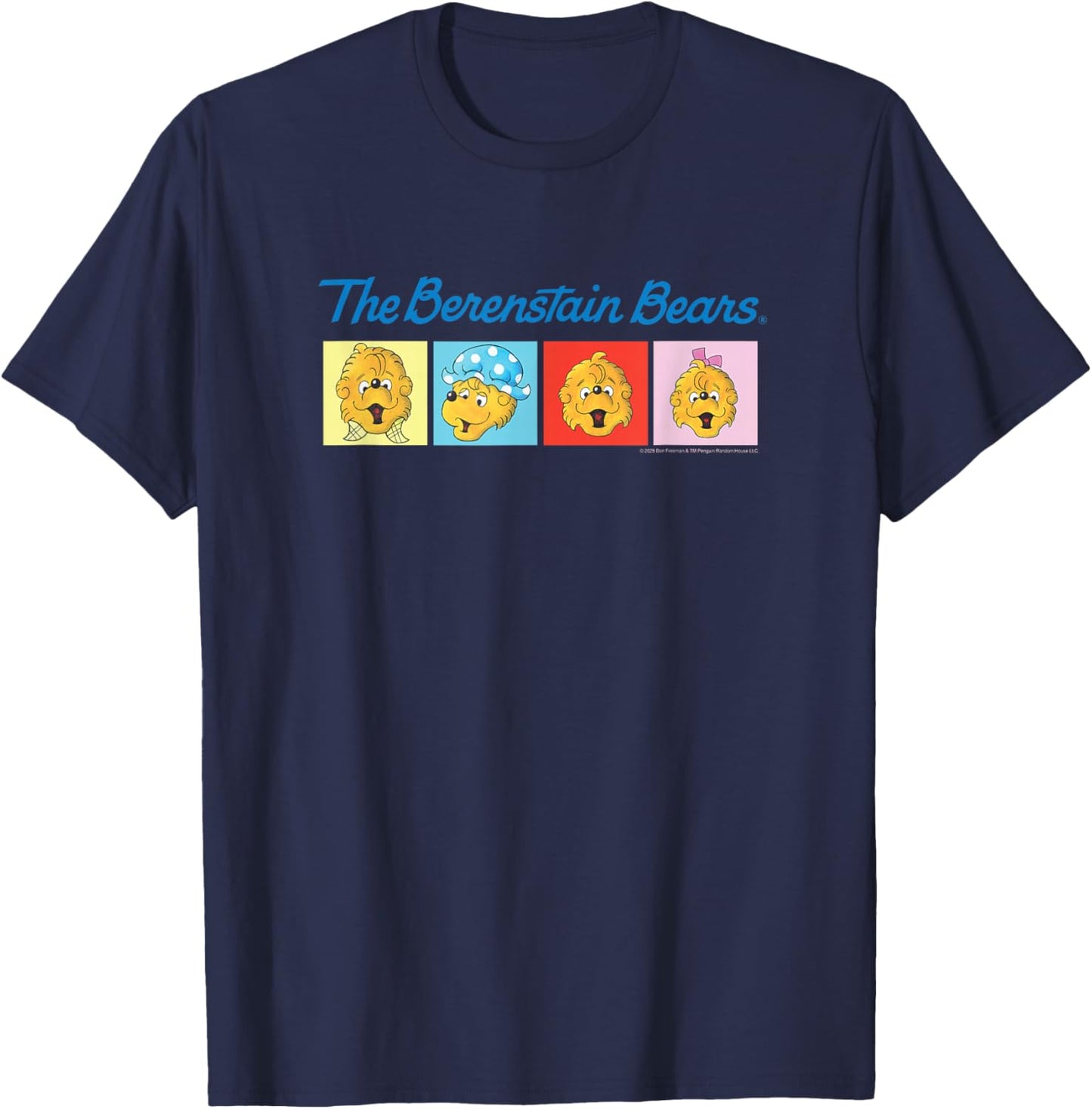 Pop Art Characters Vintage Book T-Shirt - T-Shirt | Navy