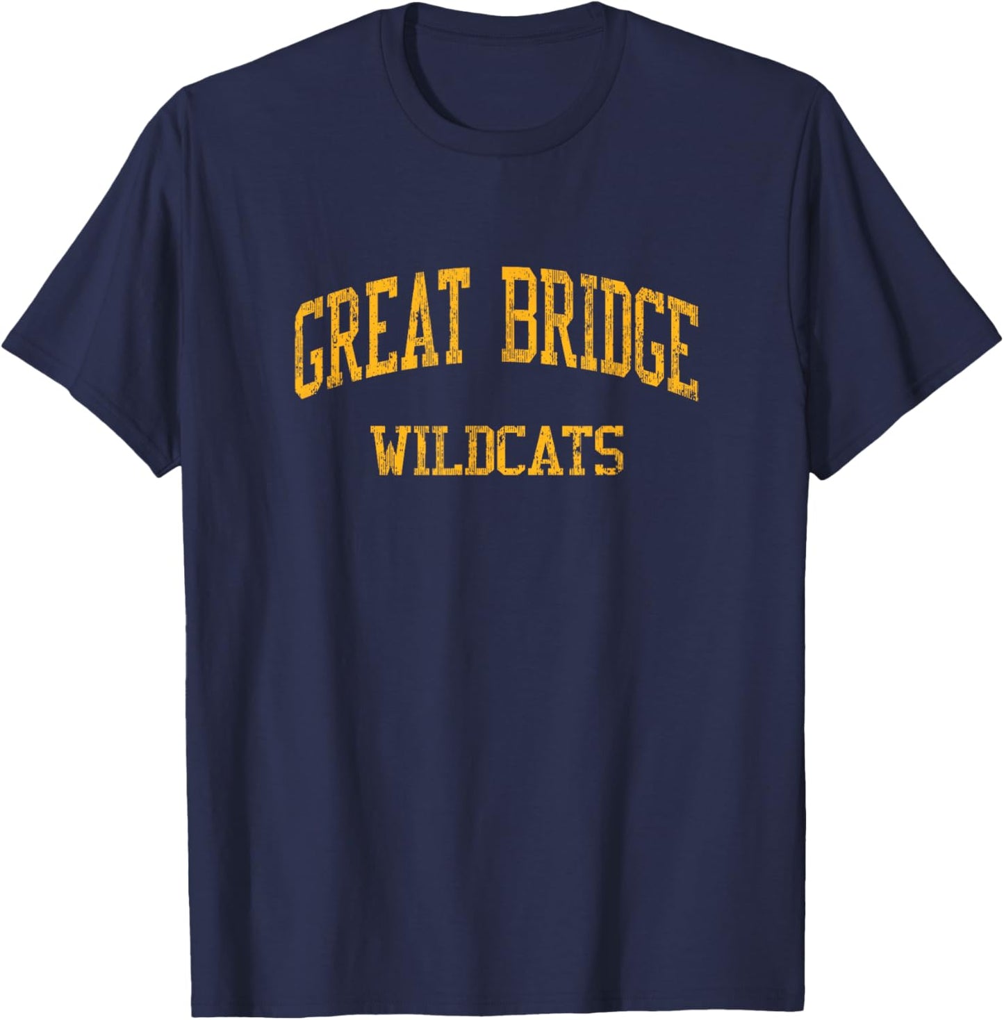 Great Bridge High School HS Chesapeake VA Vintage Sports T-Shirt - T-Shirt | Navy