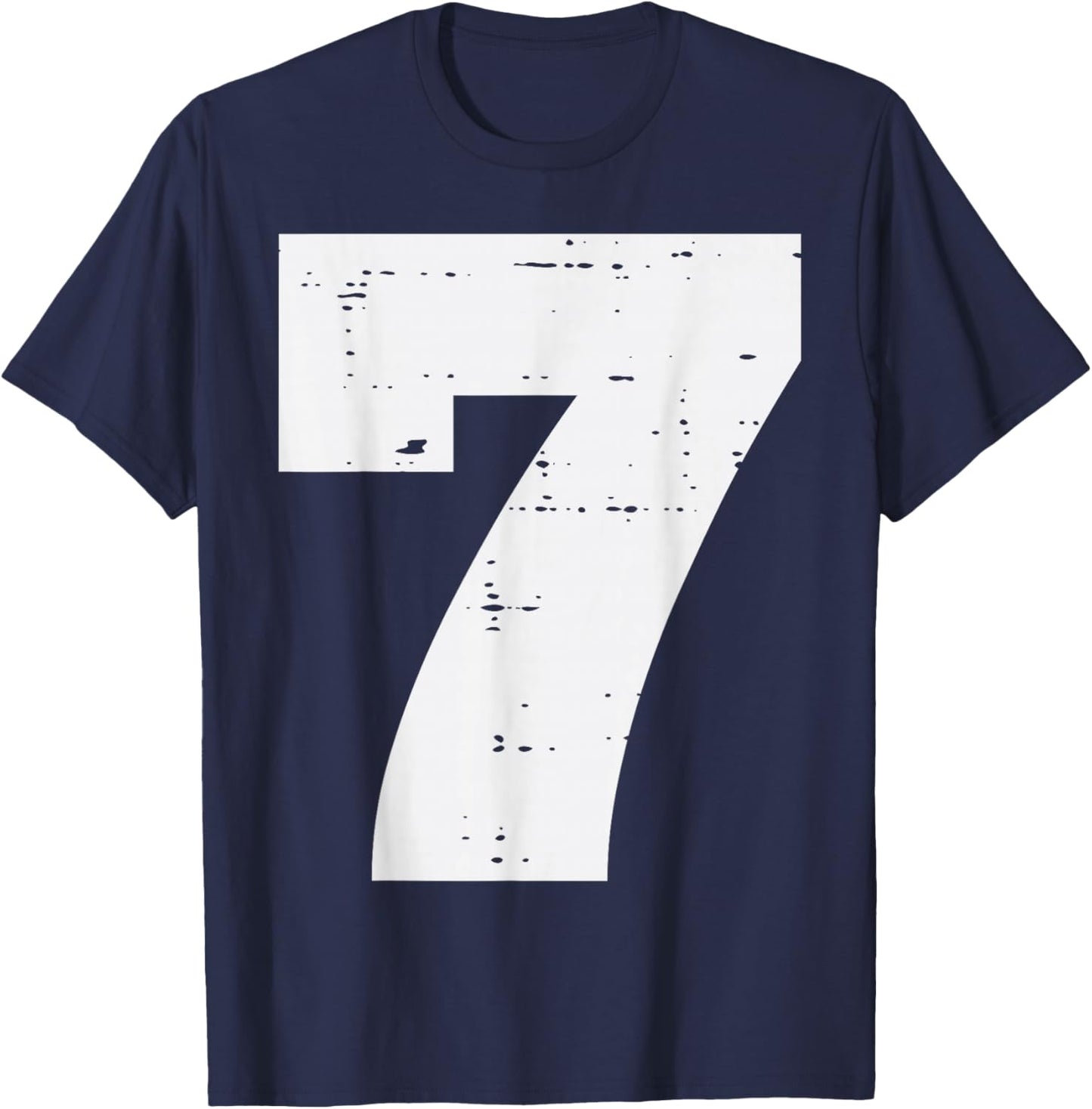 Number 7 Matching 67 Meme Halloween 7th Birthday Kids Boys T-Shirt - T-Shirt | Navy