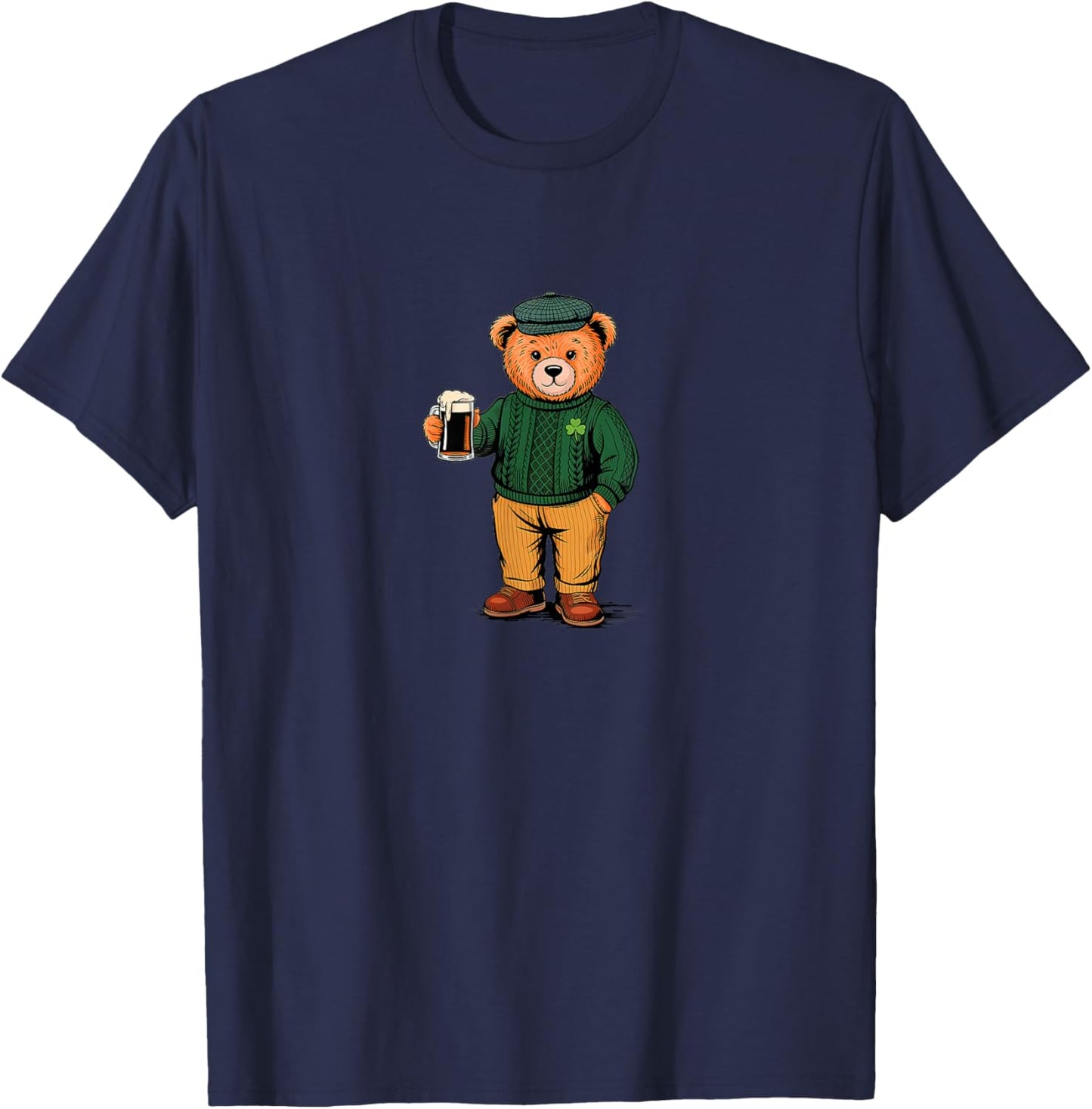 St Patricks Day Bear T-Shirt - T-Shirt | Navy