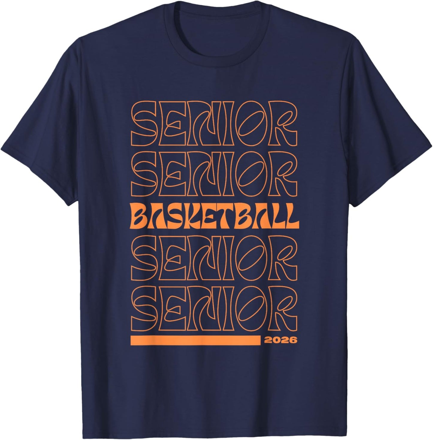 Class of 2026 Basketball Senior Night T-Shirt - T-Shirt | Navy