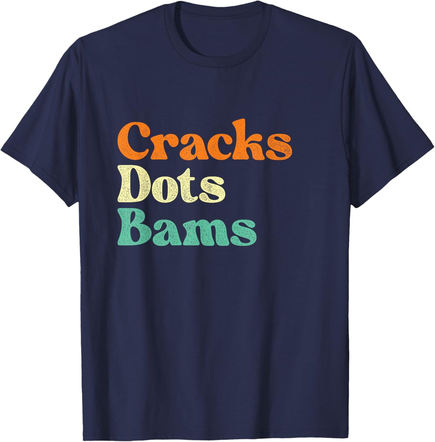 Cracks Dots Bams - Mahjong Lover Mah Jong Player T-Shirt - T-Shirt | Navy