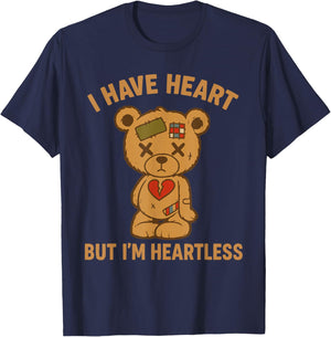 I Have Heart But I’m Heartless T-Shirt - T-Shirt | Navy