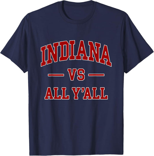 Indiana - Throwback Design - Classic T-Shirt - T-Shirt | Navy