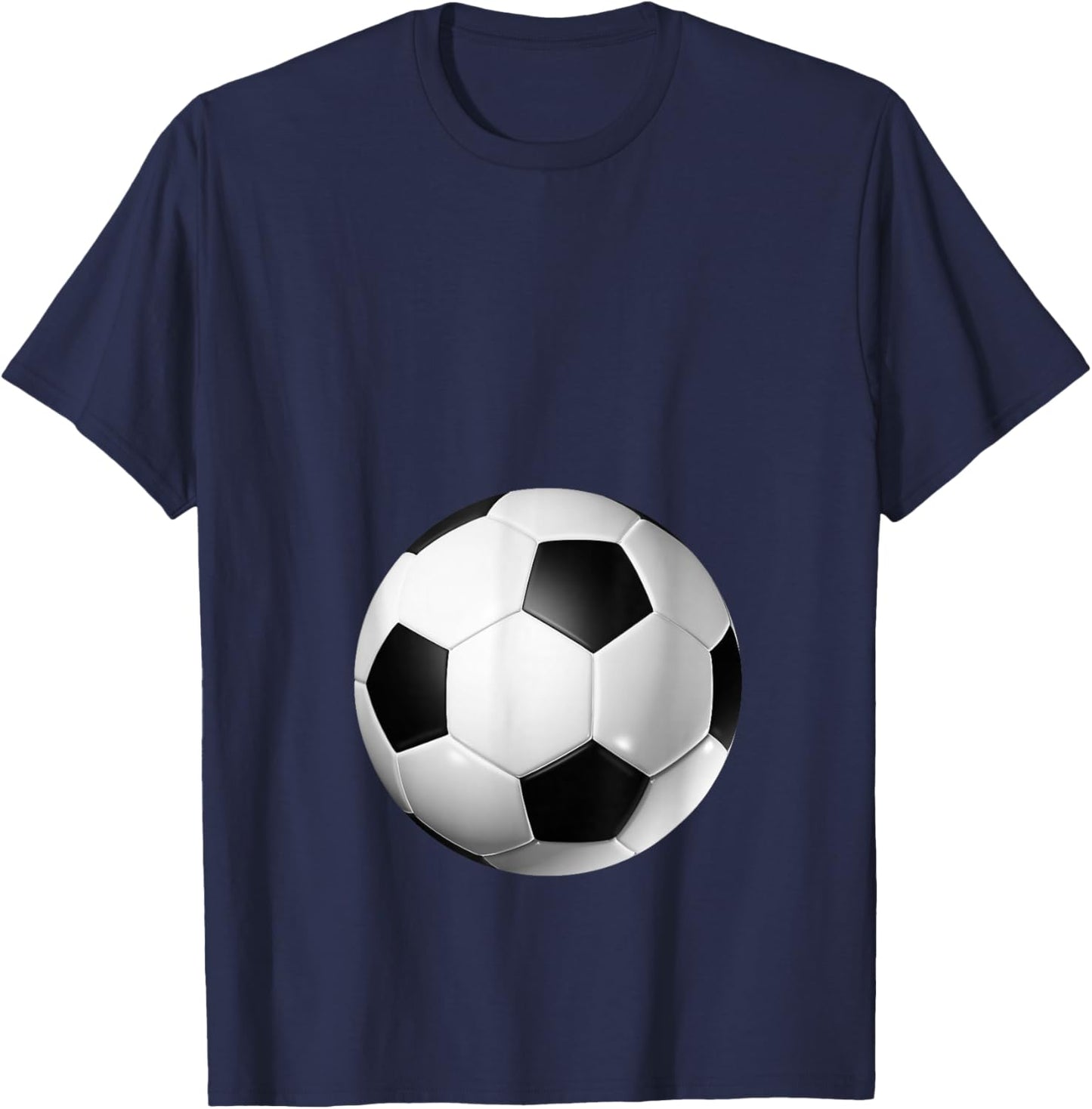 Soccer Baby Bump Pregnancy T-Shirt - T-Shirt | Navy