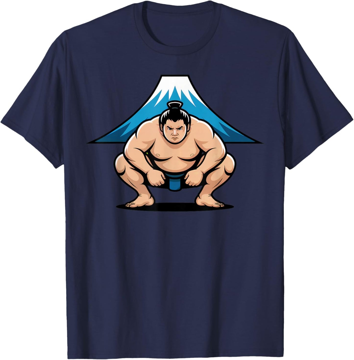 Sumo Japanese Design for Lovers from Wrestling and Sumo T-Shirt - T-Shirt | Navy