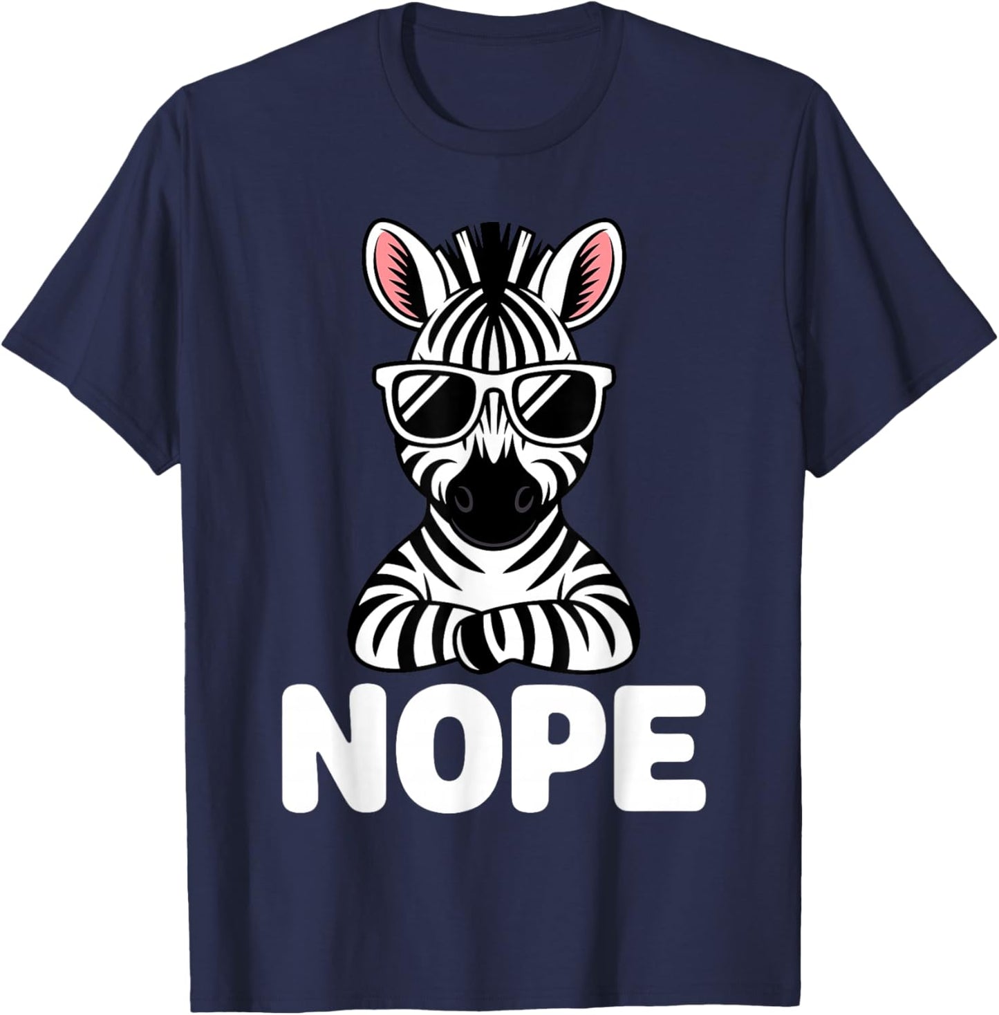 Zebra Costume Women Kids Zoo Animal Print Zebra T-Shirt - T-Shirt | Navy