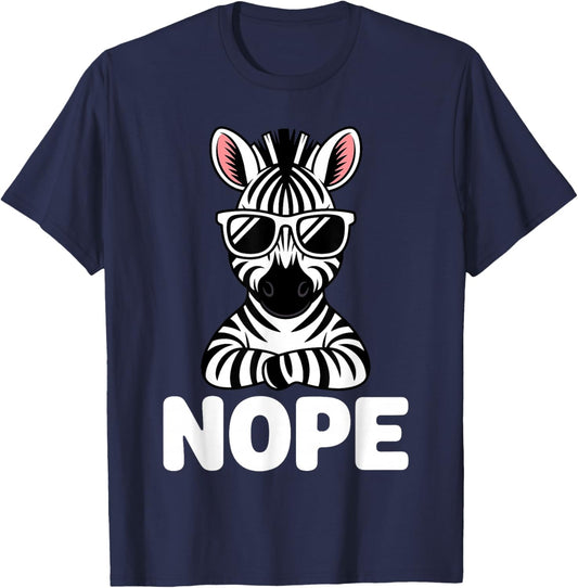 Zebra Costume Women Kids Zoo Animal Print Zebra T-Shirt - T-Shirt | Navy
