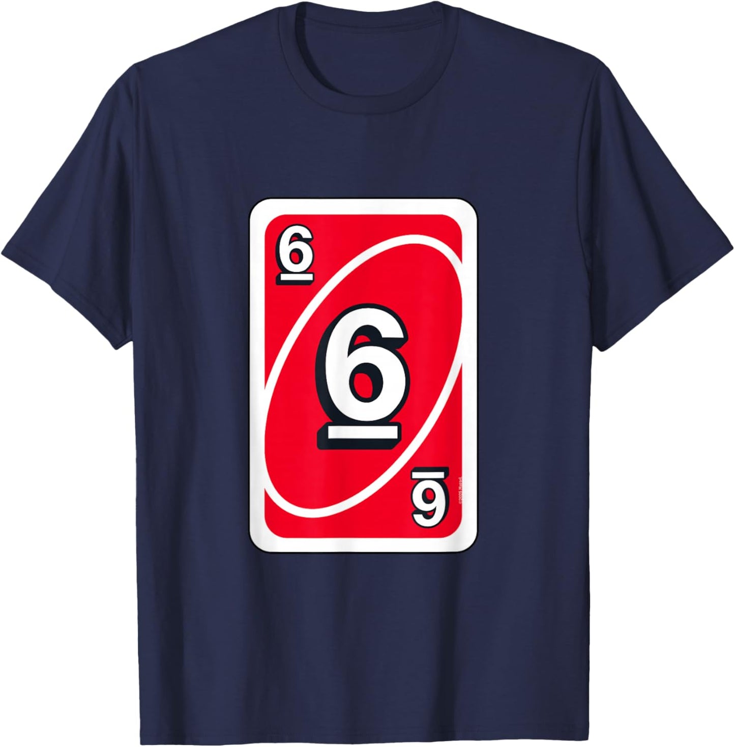 UNO Halloween Red 6" Card T-Shirt - T-Shirt | Navy