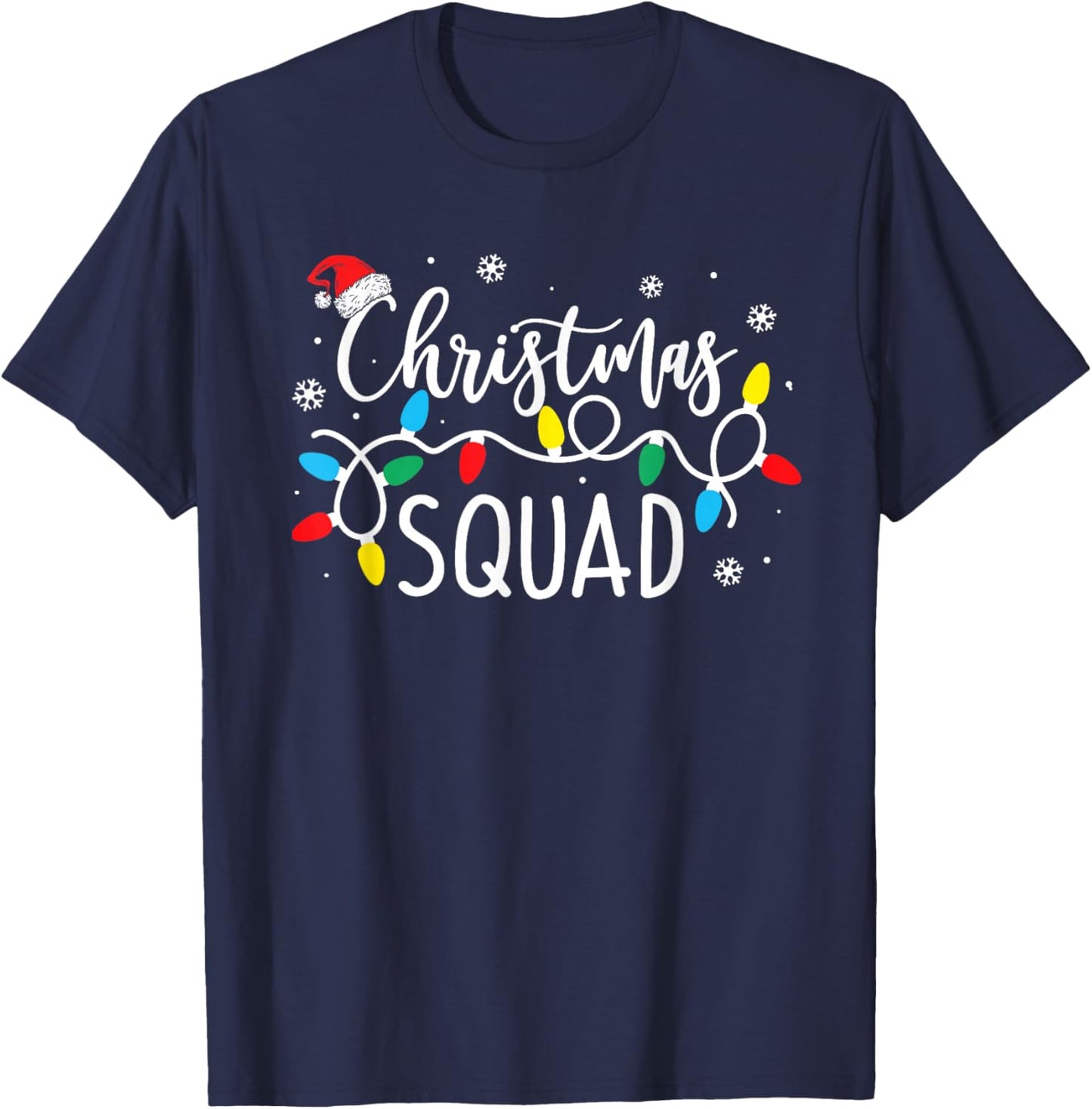 Christmas Squad Santa Family Matching Pajamas Xmas Boys Men T-Shirt - T-Shirt | Navy