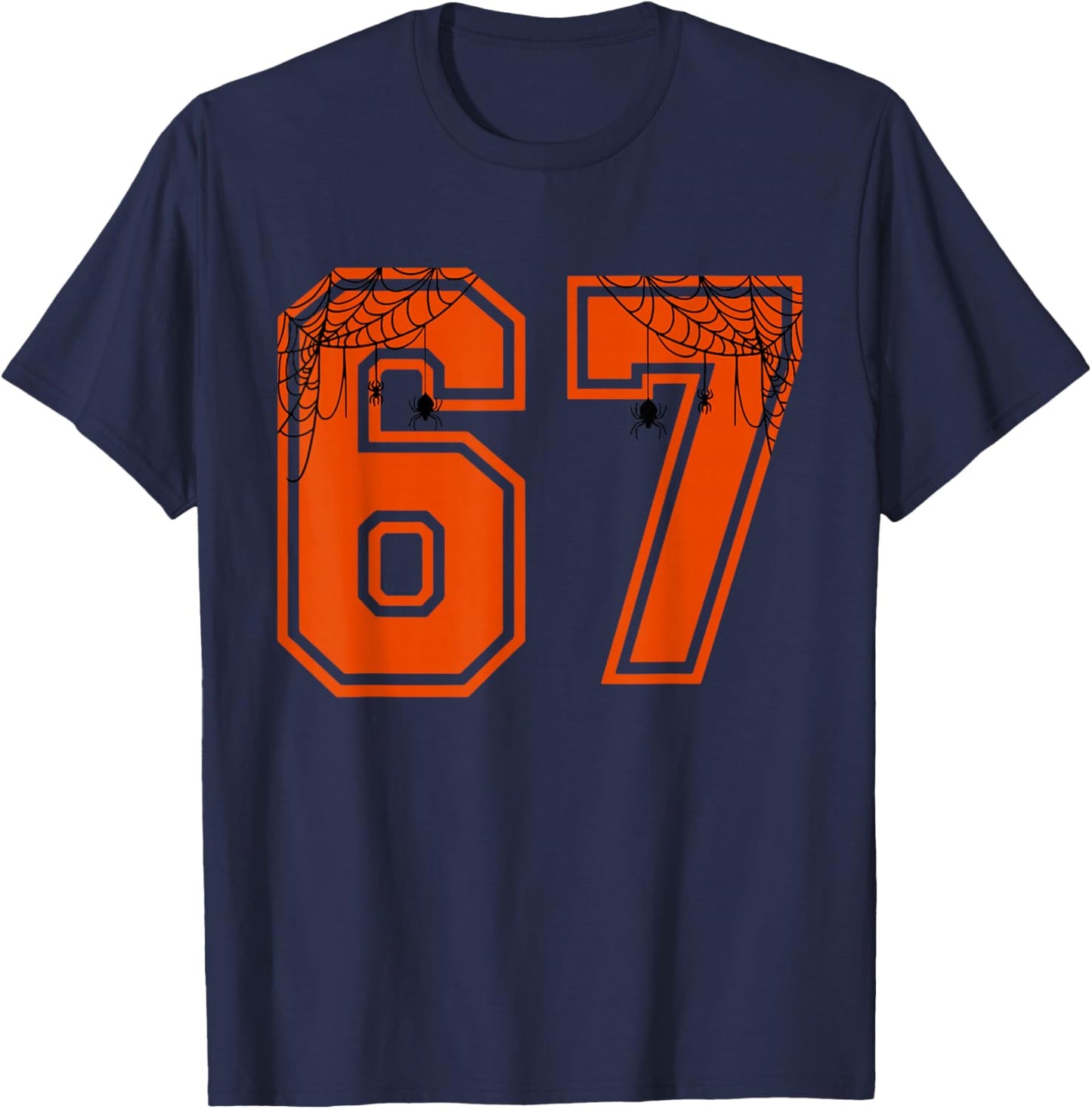 67 Funny Six Seven Halloween Meme T-Shirt - T-Shirt | Navy