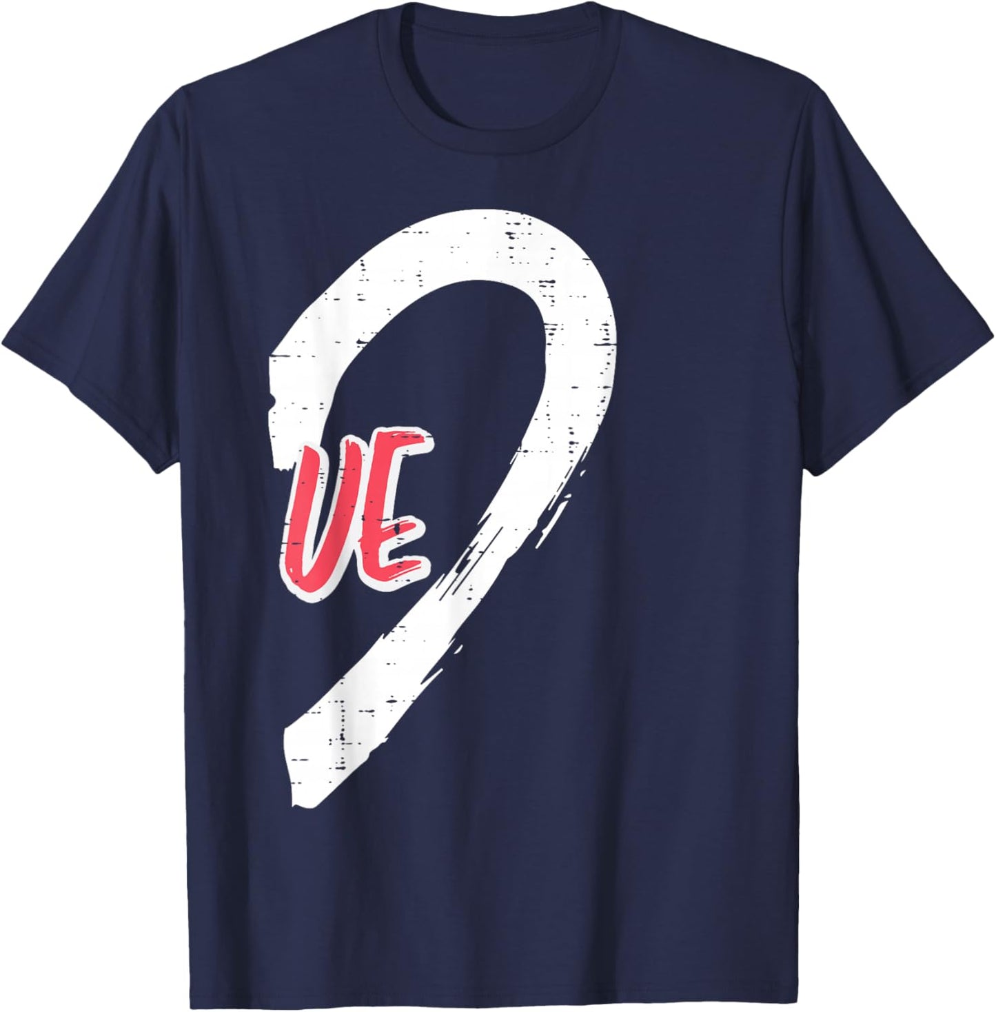 Valentines Day Matching Love Ve Heart Cute Couple Women Men T-Shirt - T-Shirt | Navy
