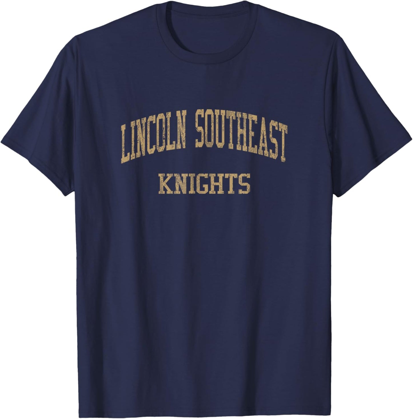 Lincoln Southeast High School HS Lincoln NE Vintage Sports T-Shirt - T-Shirt | Navy