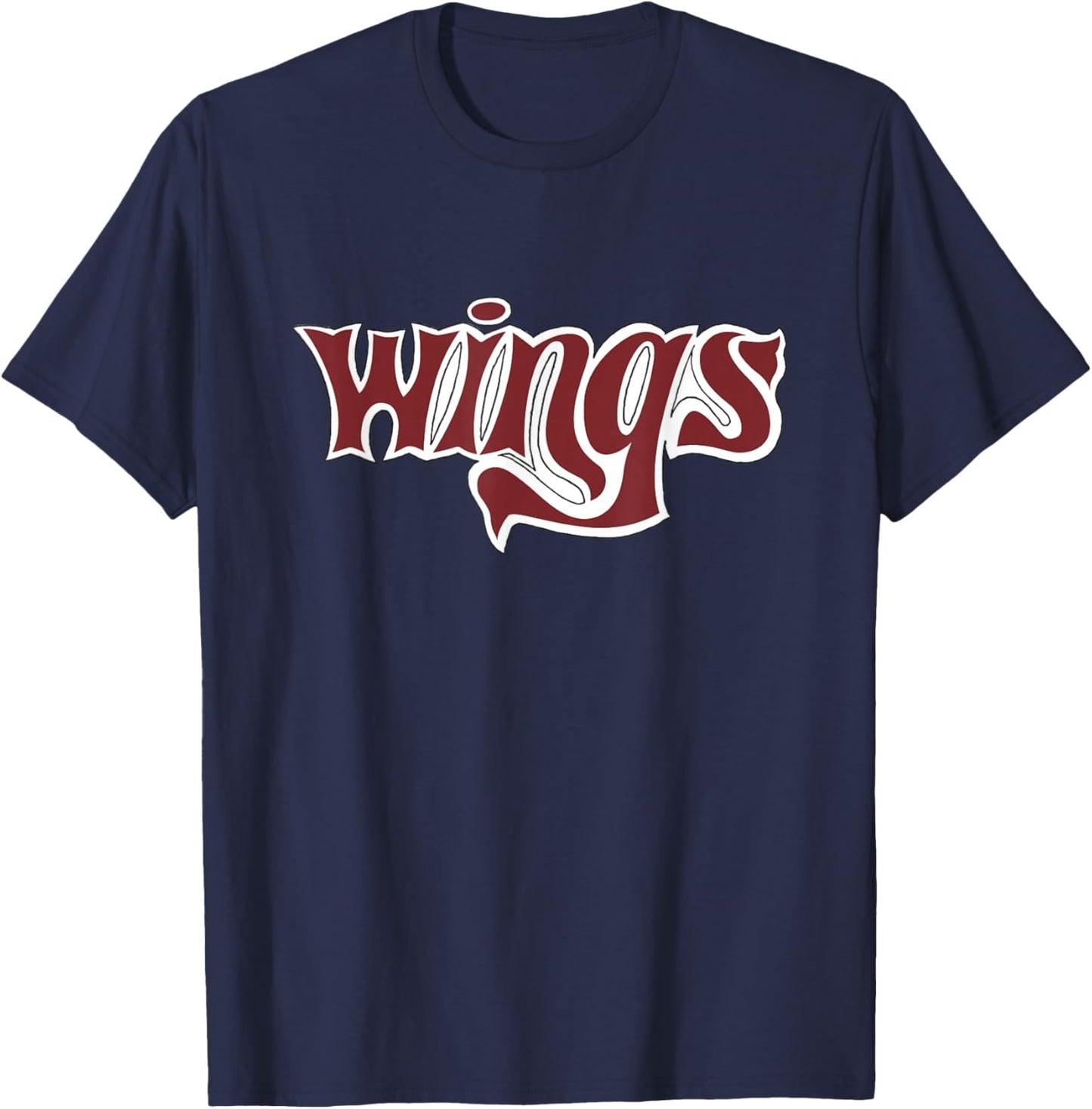 Official Paul McCartney & Wings Type Logo T-Shirt - T-Shirt | Navy