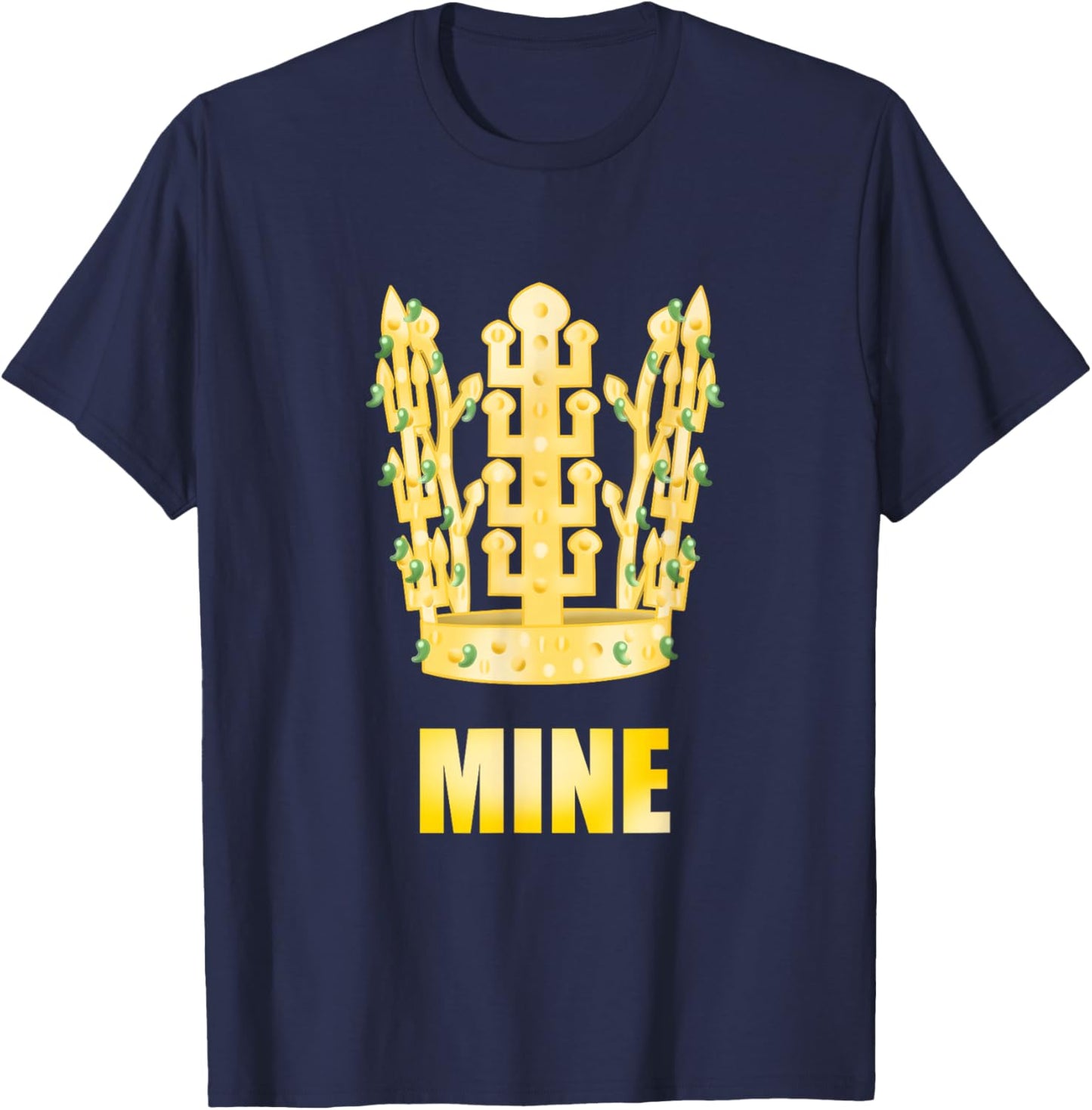 Korea Golden Crown King Silla Kingdom Royal Korean T-Shirt - T-Shirt | Navy