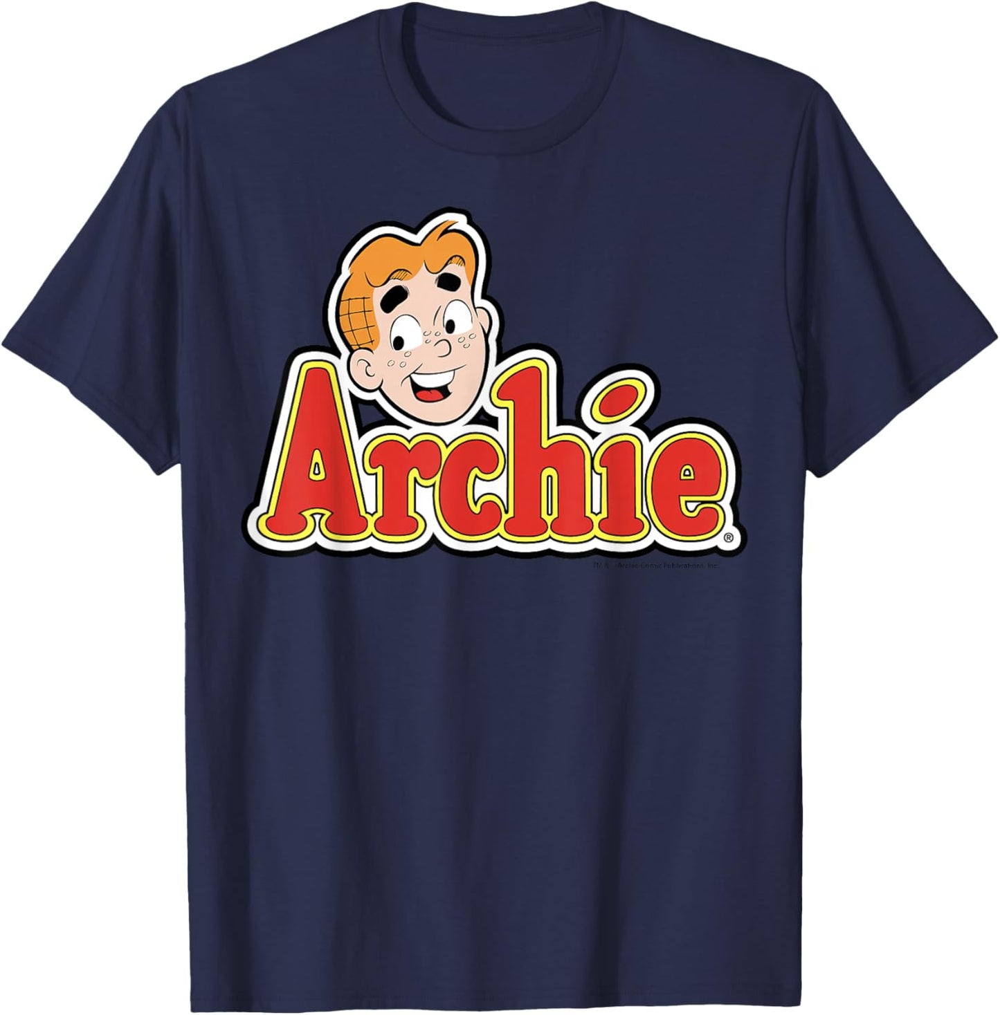 Archie Comics Logo Character Face T-Shirt - T-Shirt | Navy