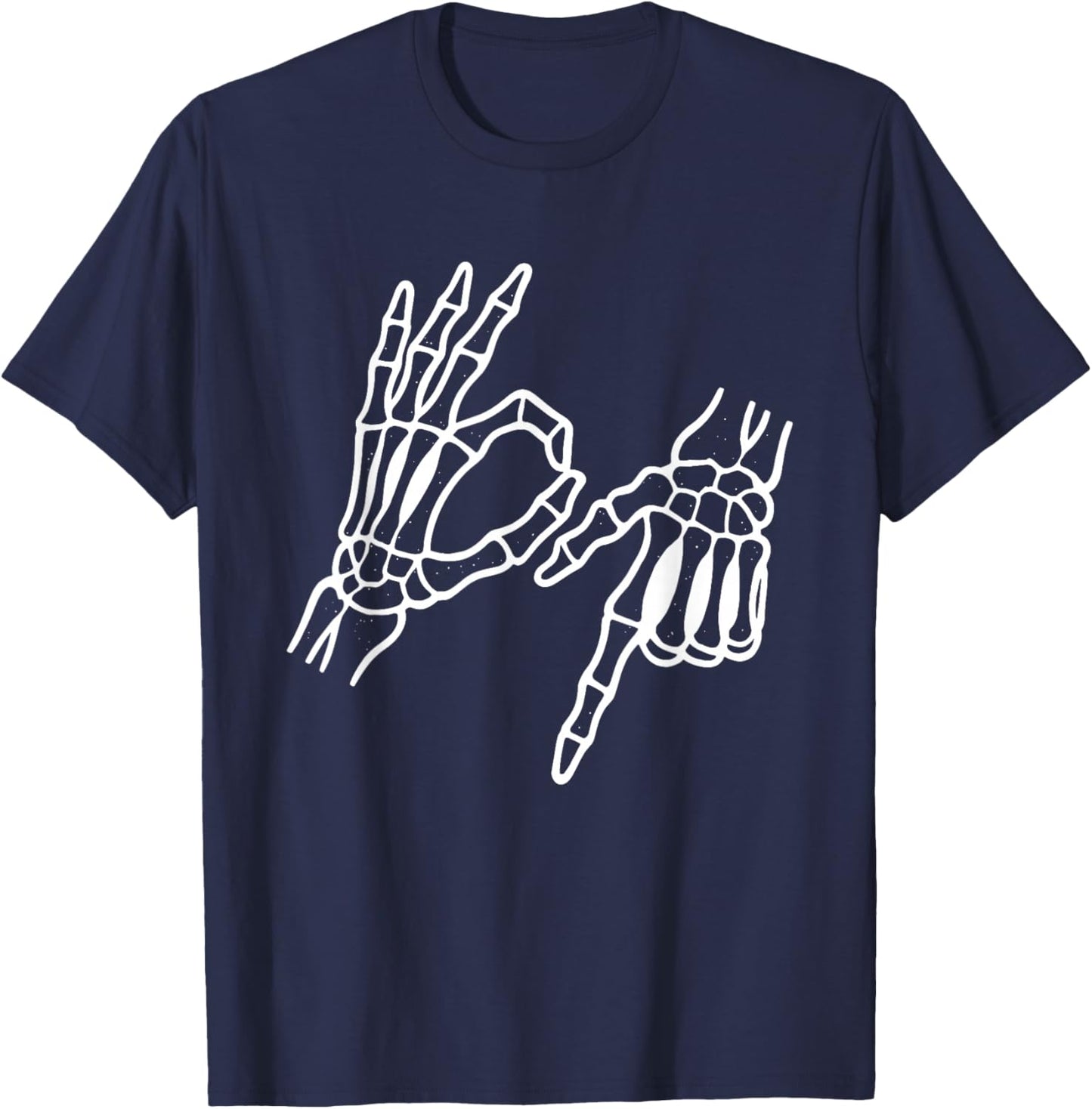 67 Skeleton Funny Six Seven Halloween Meme T-Shirt - T-Shirt | Navy