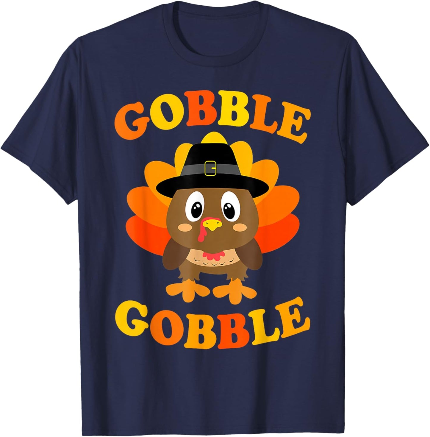 Funny Thanksgiving Gobble Turkey Family Matching Men Women T-Shirt - T-Shirt | Navy