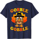 Funny Thanksgiving Gobble Turkey Family Matching Men Women T-Shirt - T-Shirt | Navy
