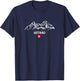 Alpen Mountain Panorama Ski Holiday Apres-Ski Gstaad T-Shirt - T-Shirt | Navy