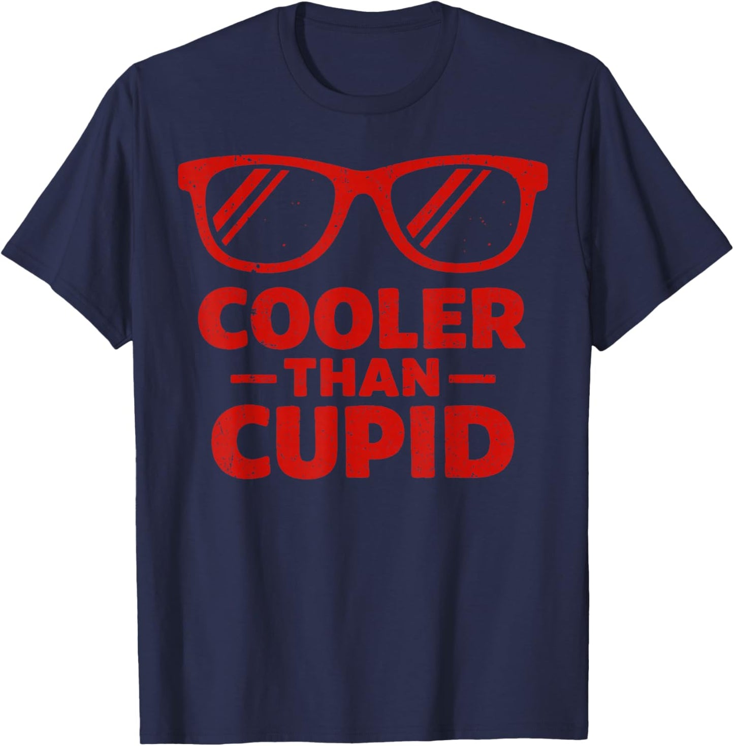 Cooler Than Cupid Cute Valentine’s Day Kids Teens T-Shirt - T-Shirt | Navy