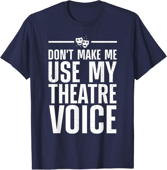 Cute Theatre Art Women Kids Broadway Musical Theater T-Shirt - T-Shirt | Navy