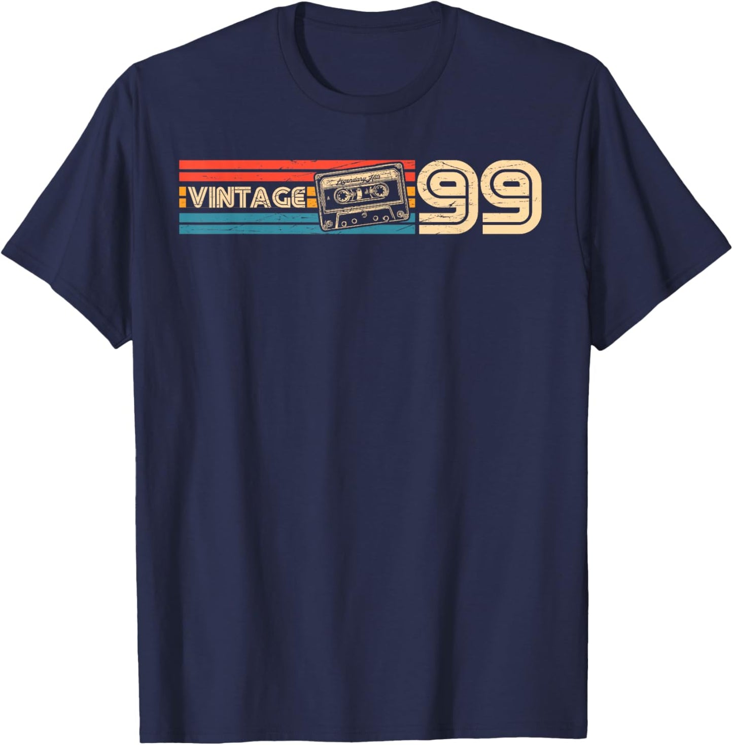 27th Birthday Retro Vintage 1999 Men Women T-Shirt - T-Shirt | Navy