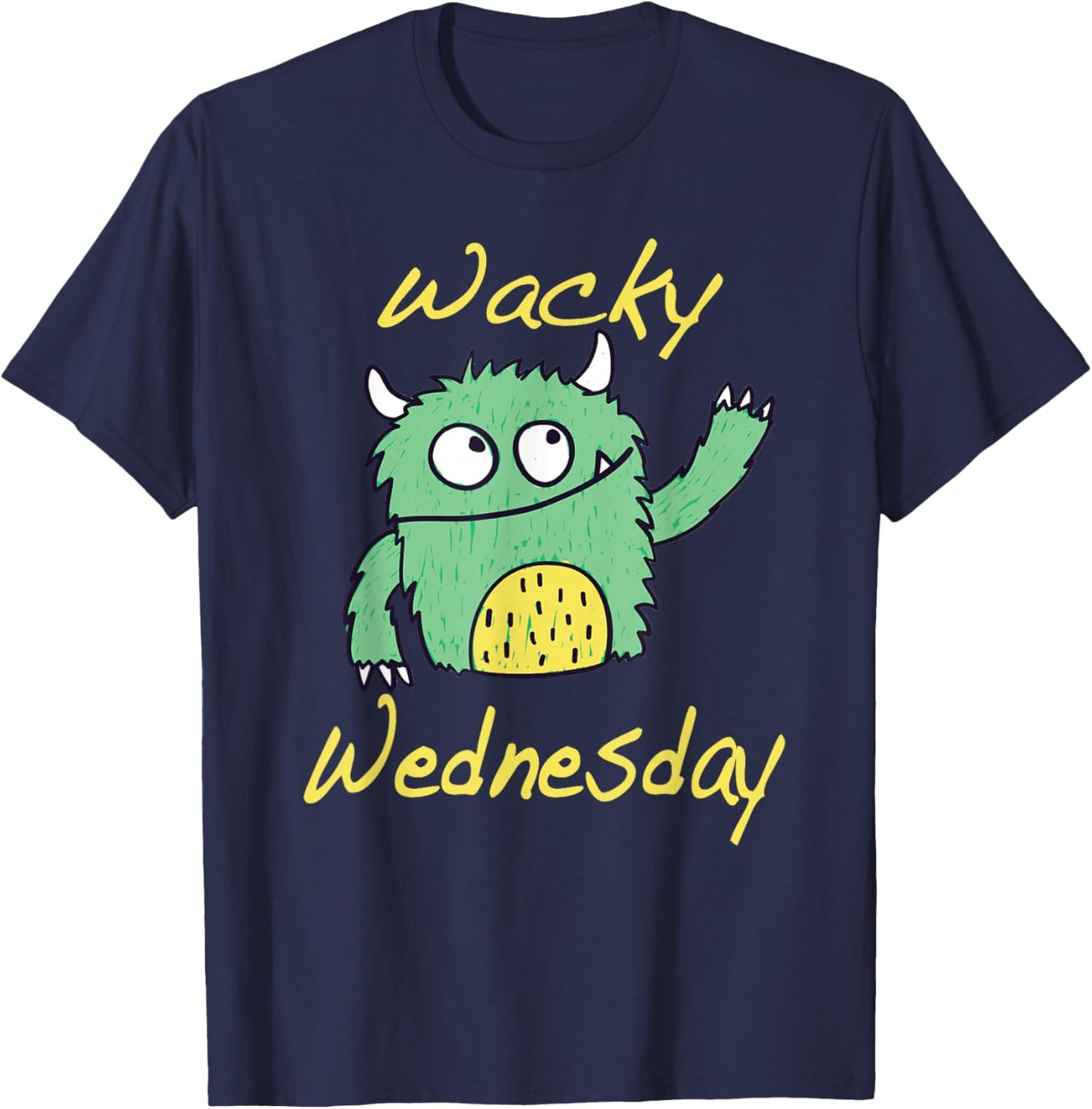 Wacky Wednesday Kids and Teachers | Mismatch Day Spirit Week T-Shirt - T-Shirt | Navy