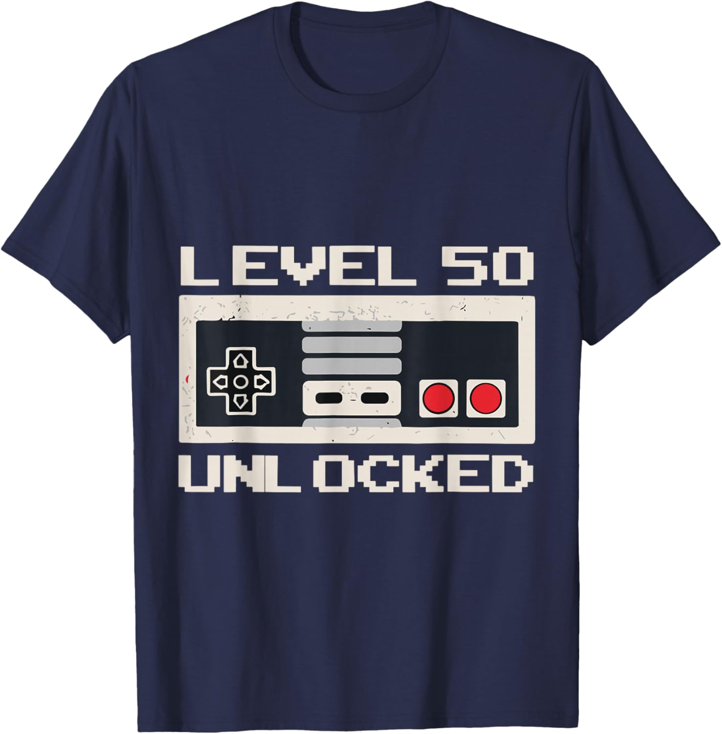 Unlock Level 50 Years Ago 50th Birthday Shirts Men T-Shirt - T-Shirt | Navy